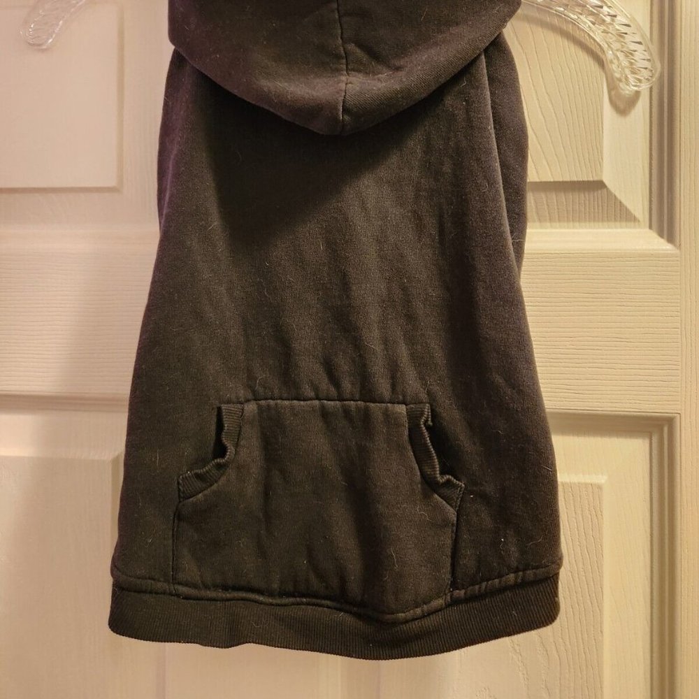 NWT Top Paw Hooded Sweatshirt Dog Hoodie Size Medium Black - Picture 2 of 7